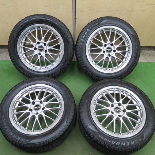 バリ溝！9分★スタッドレス 225/55R17 ケンダ KR36 アイステック ネオ HINODEX axis 17インチ PCD114.3/5H★6042301TTス
