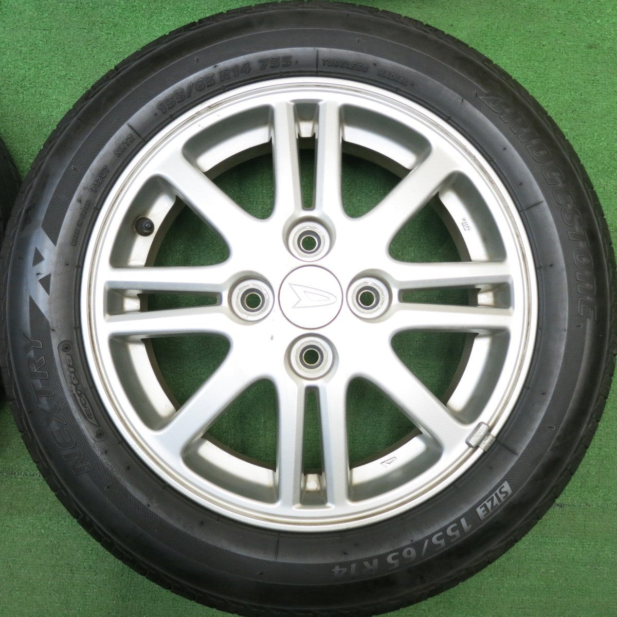 4本価格★ダイハツ タント ムーヴ 等 純正 155/65R14 ブリヂストン ネクストリー エコピア 14インチ PCD100/4H★6022622HAノ