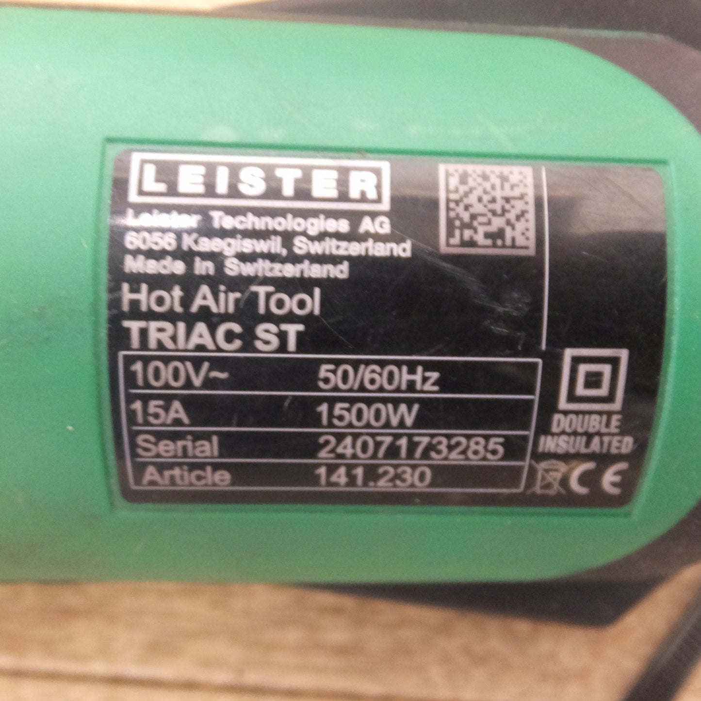 [送料無料] ★ライスター LEISTER ヒートガン Hot Air Tool トリアック TRIAC ST　100V～ 50/60Hz 15A 1500W(2)★