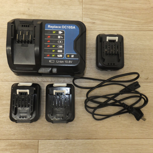 [送料無料] キレイ★成洋 充電器 DC10SA　バッテリ BL1015B 2個　泰成商事 Akkopower バッテリ BL1015　セット　マキタ 互換品★
