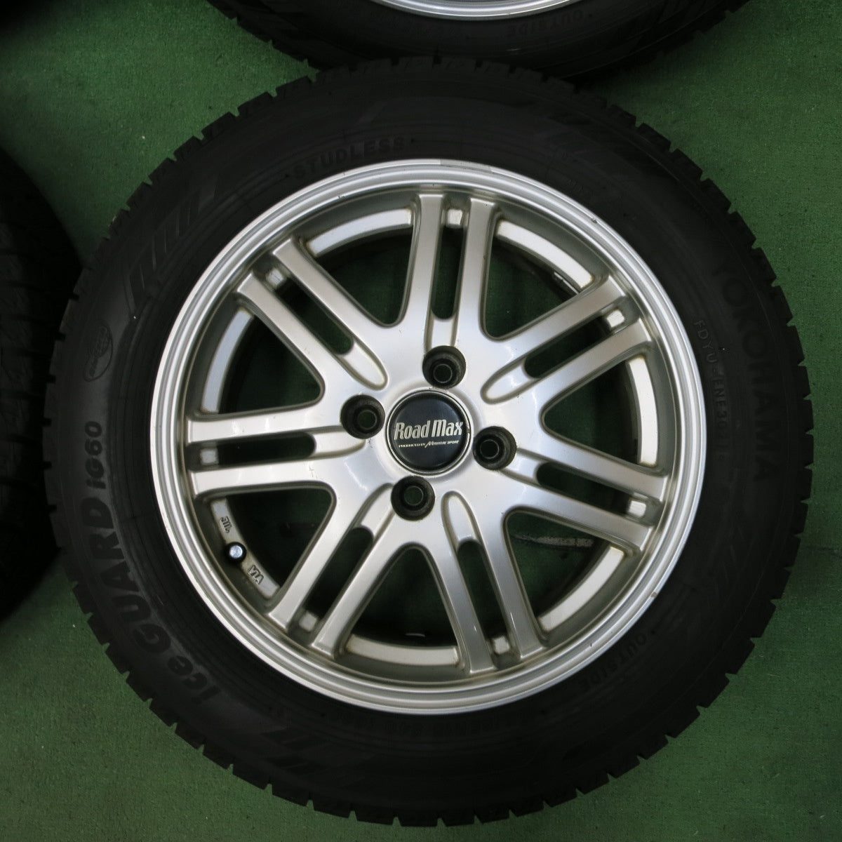 *送料無料* バリ溝！21年！9.5分★スタッドレス 175/65R15 ヨコハマ アイスガード iG60 Roadmax ロードマックス 15インチ PCD100/4H★4082904SYス