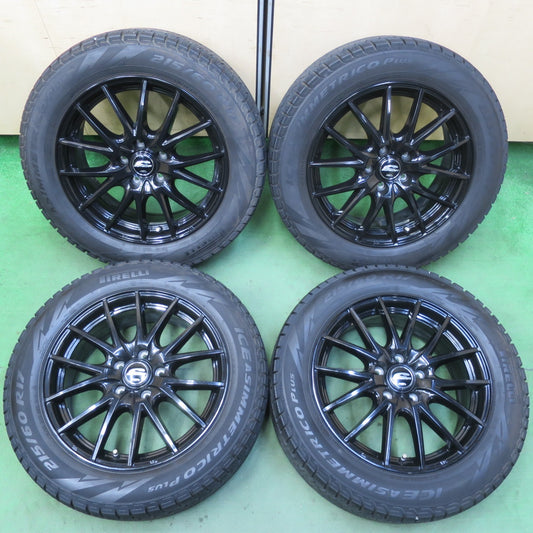 キレイ★スタッドレス 215/60R17 ピレリ アイスアシンメトリコ プラス SCHNEIDER MiD シュナイダー 17インチ PCD114.3/5H★5081803イス