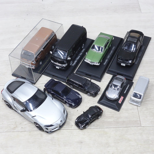 [送料無料] 10点まとめ売り◆ミニカー セット 日産 コレクション No.15 180SX Homy E23 フェアレディZ トヨタ ハイエース バン ホンダ 1300クーペ 等◆