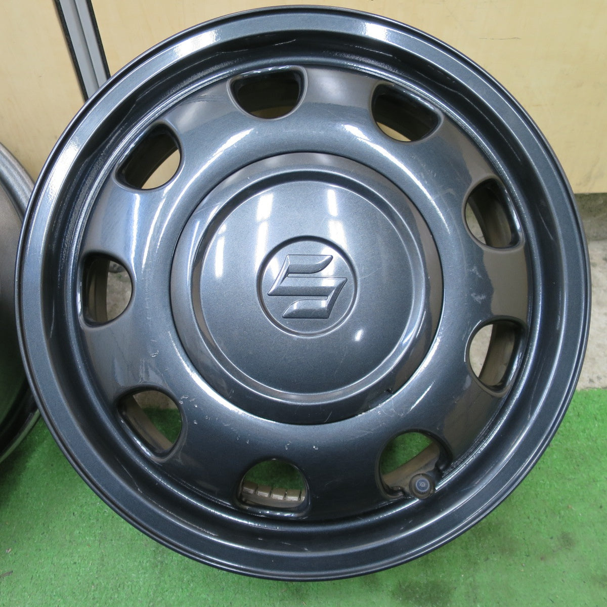 4本価格◎スズキ MK53S スペーシア ギア 純正 ホイール 14インチ 14×4.5J PCD100/4H◎6082802NGホ