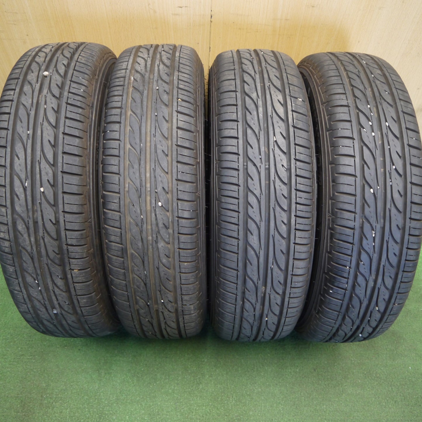 バリ溝！22年！8.5分◎スズキ ラパン 等 純正 スチール 155/65R13 ダンロップ EC202 13インチ PCD100/4H◎6080507Hノ