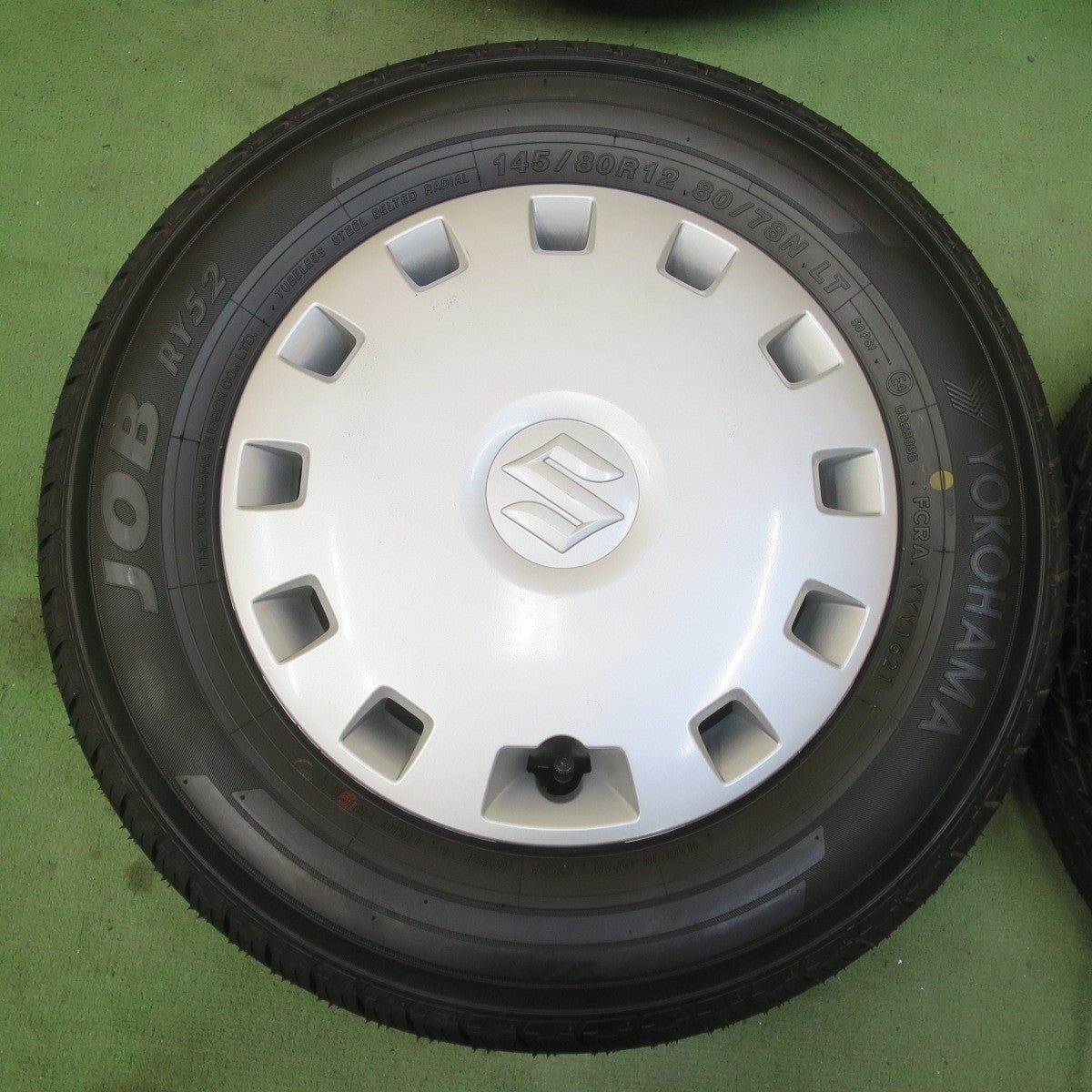 ほぼ未使用！キレイ★スズキ エブリイ 純正 スチール 145/80R12 80/78N ヨコハマ JOB RY52 12インチ PCD100/4H★6052201イノ