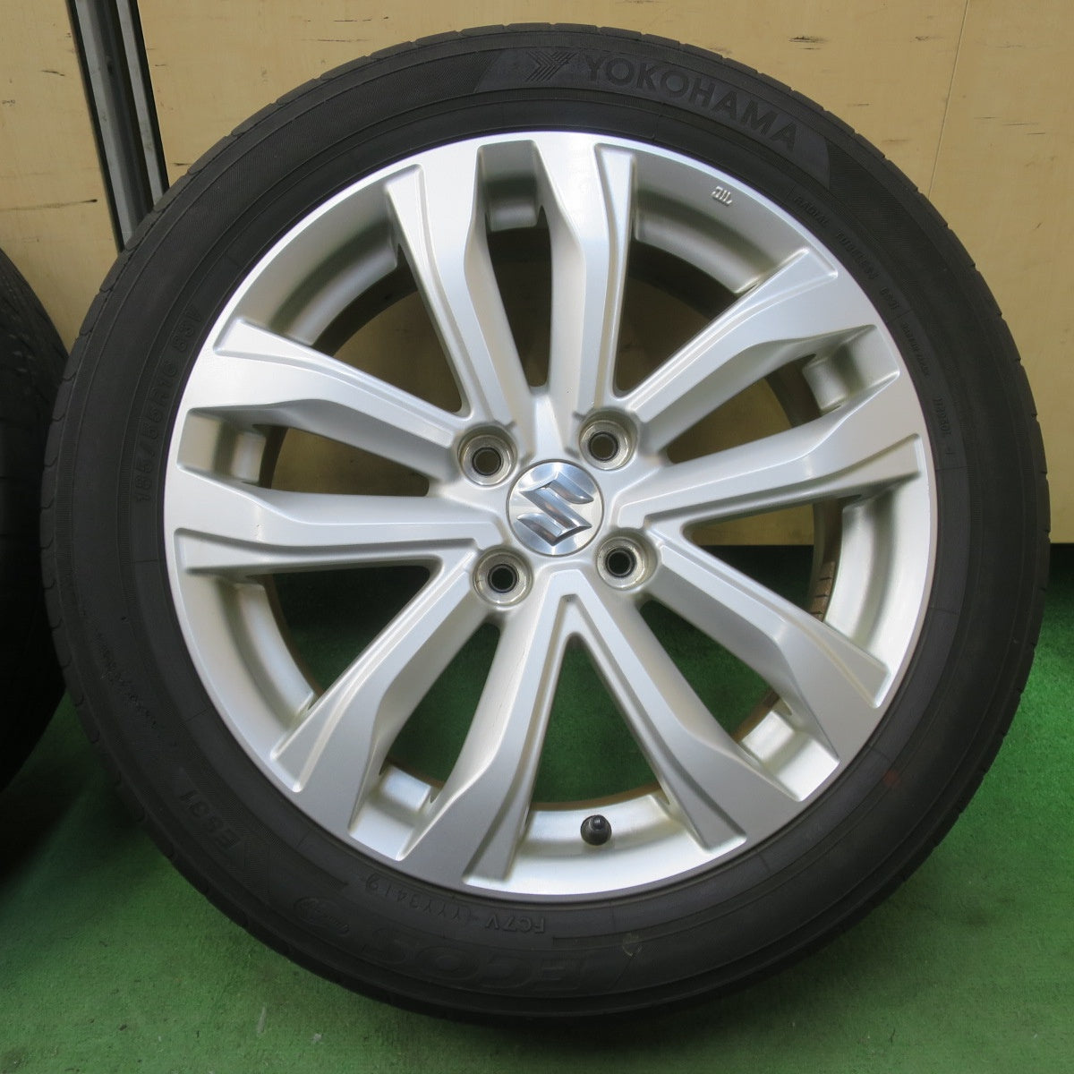 4本価格★スズキ スイフト 純正 185/55R16 ヨコハマ エコス ES31 16インチ PCD100/4H★6022804イノ