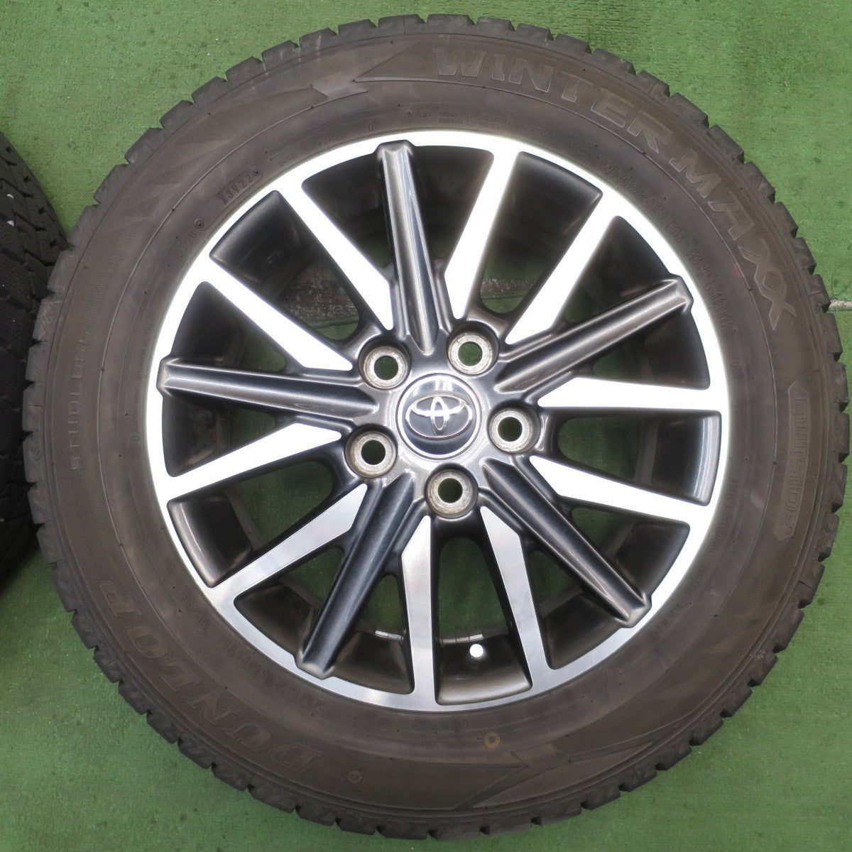 バリ溝！22年！9.5分★トヨタ 80系 ノア ヴォクシー 純正 205/60R16 スタッドレス ダンロップ ウインターマックス WM02 16インチ PCD114.3/5H★5080602NJス