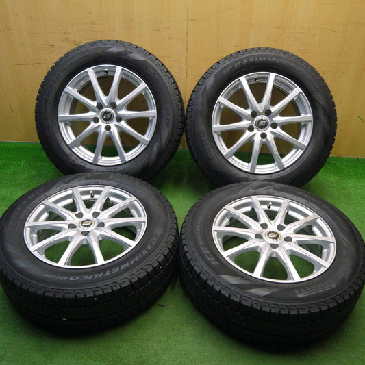 バリ溝！キレイ！8.5分★スタッドレス 225/65R17 ピレリ アイスアシンメトリコ プラス STRANGER ストレンジャー 17インチ PCD114.3/5H★5031208Hス