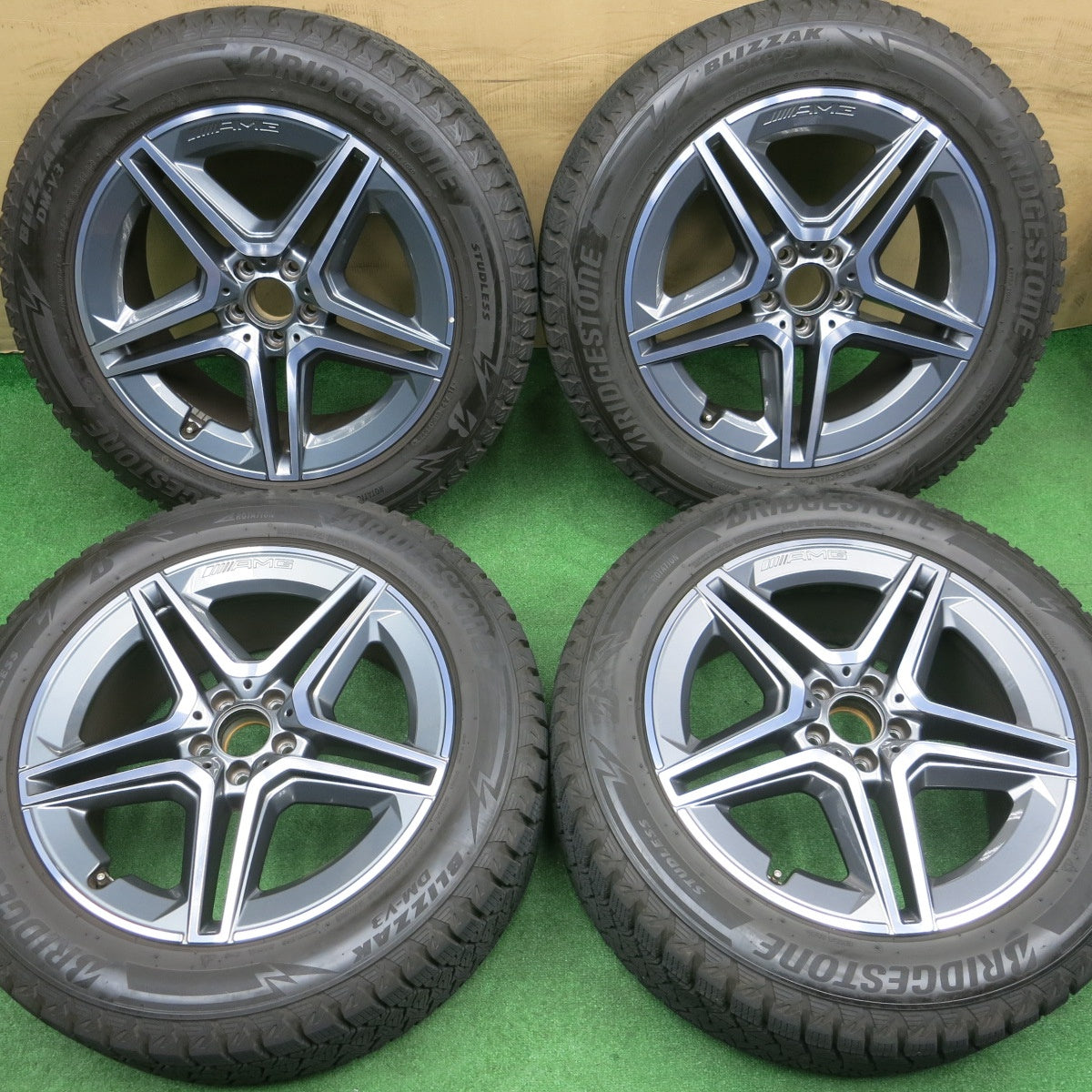 バリ溝！23年！キレイ！9.5分★ベンツ GLEクラス W167 純正 AMG 275/50R20 スタッドレス ブリヂストン ブリザック DM-V3 20インチ PCD112/5H★6020803NKス