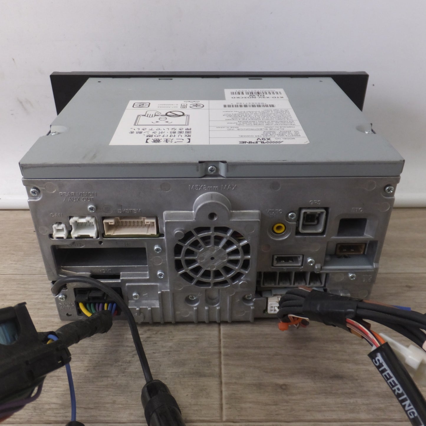 [送料無料] 現状品★アルパイン ALPINE メモリーナビ X9V KTD-X9V-NO2CKD DLW　セキュリティロック　トヨタ ノア ハイブリッド Si 専用(49)★