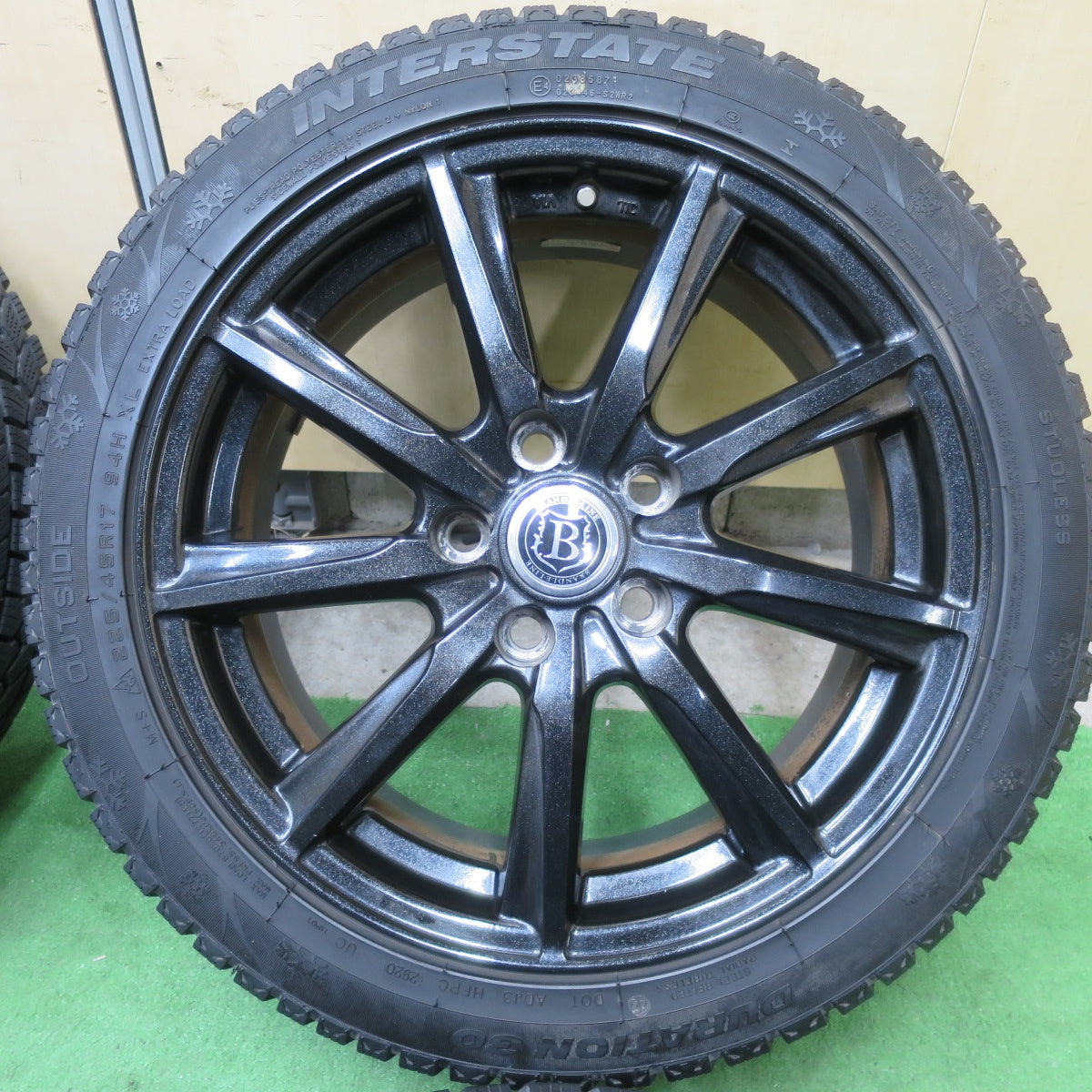 バリ溝！9.5分★スタッドレス 225/45R17 インターステート DURATION 30 BRANDLE-LINE ブランドルライン 17インチ PCD114.3/5H★5060301TTス