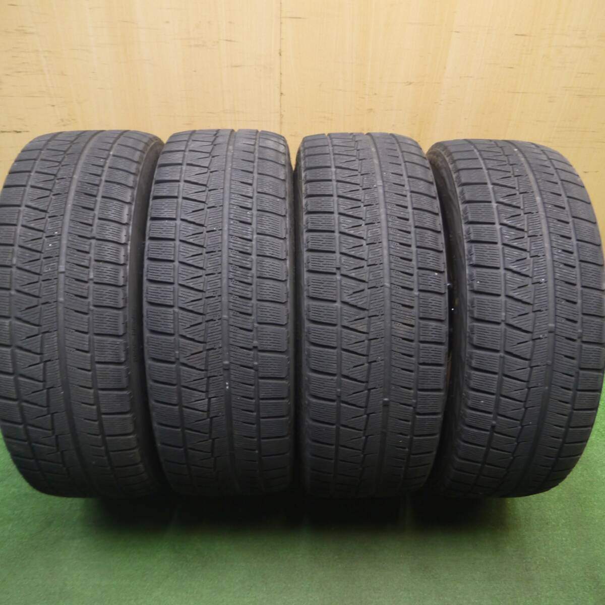 4本★WORK ESPERIO DESIGN 225/45R18 スタッドレス ブリヂストン REVO GZ ワーク エスペリオ PCD114.3/5H★5021807Hス