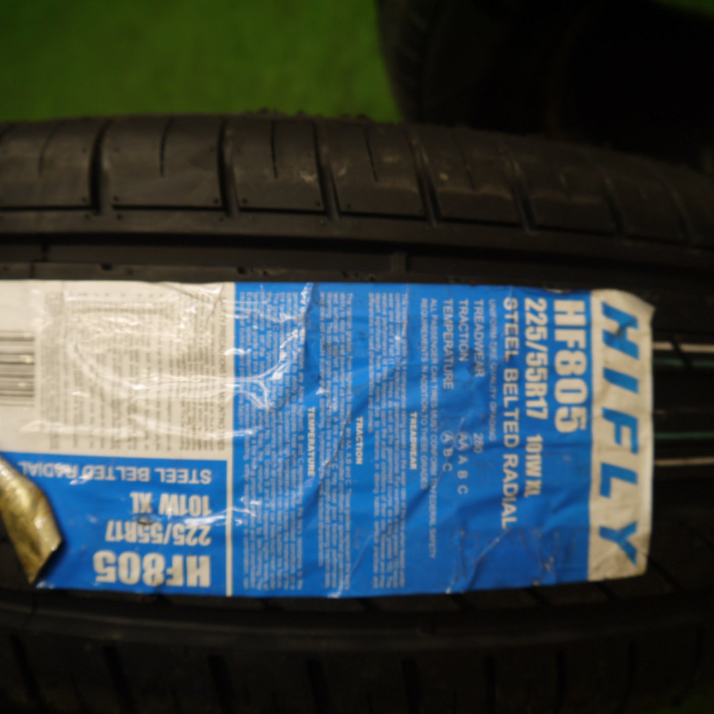 ほぼ未使用！2本★225/55R17 ハイフライ HF805 タイヤ 17インチ アルファード ヴェゼル アテンザ 等★5110410Hノタ