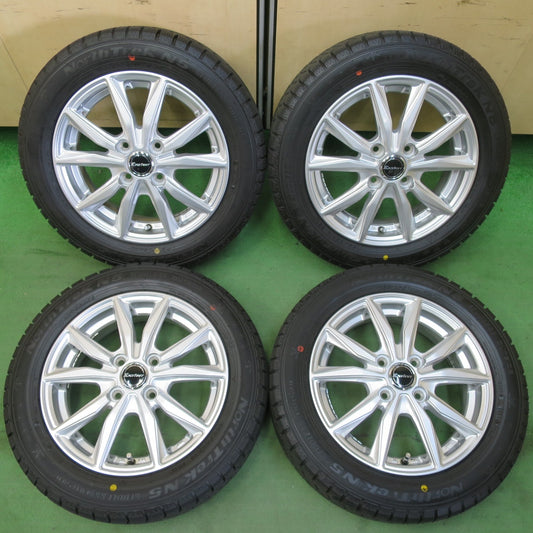 タイヤほぼ未使用！24年！キレイ★スタッドレス 155/65R14 オートバックス ノーストレック N5 Exsteer エクスター 14インチ PCD100/4H★5052703イス