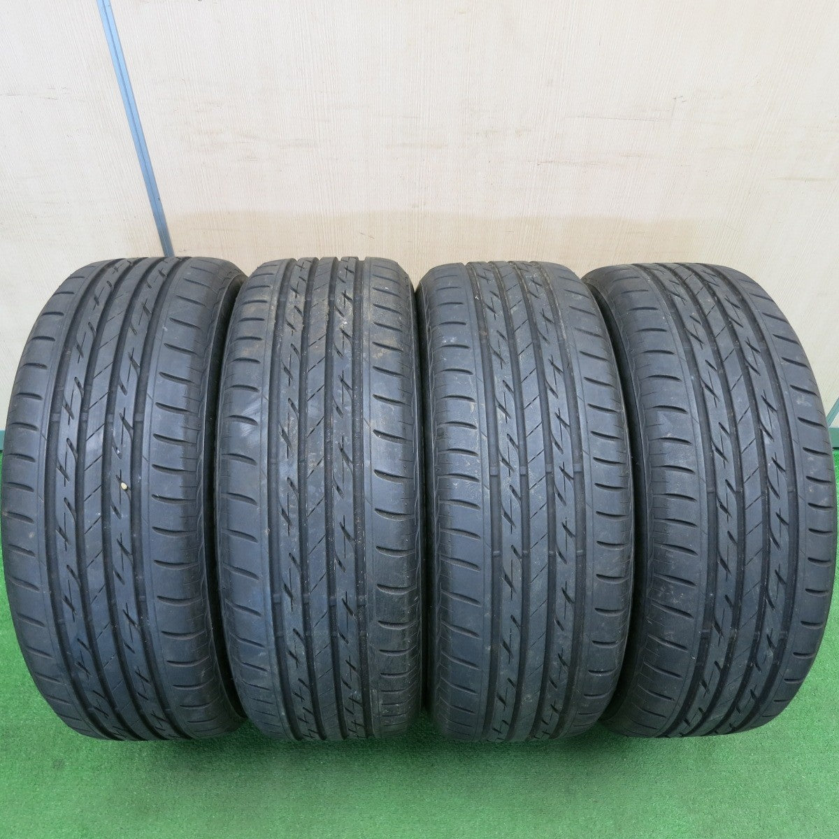 [送料無料] 4本価格★トヨタ 18 マジェスタ 純正 215/55R17 ブリヂストン ネクストリー エコピア 17インチ PCD114.3/5H★5021304TNノ