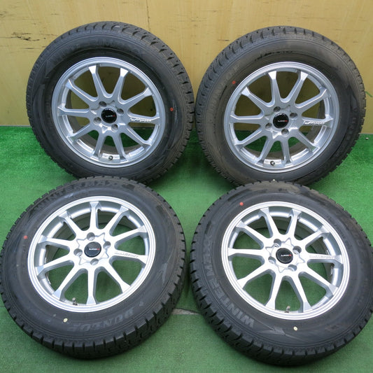 バリ溝！キレイ！9.5分★スタッドレス 195/65R16 ダンロップ ウインターマックス WM02 LM SPORT LM-10R LMスポーツ 16インチ PCD100/4H★5050308HAス
