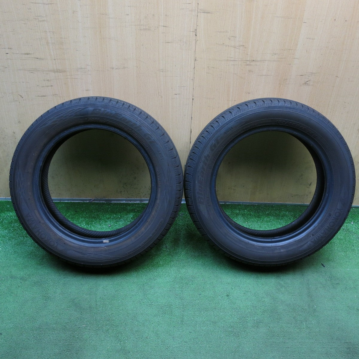 バリ溝！23年！8.5分！2本◎155/65R14 ヨコハマ BluEarth-GT AE51 タイヤ 14インチ ブルーアース N-BOX スペーシア ワゴンR ムーヴ 等◎6092304KKノタ