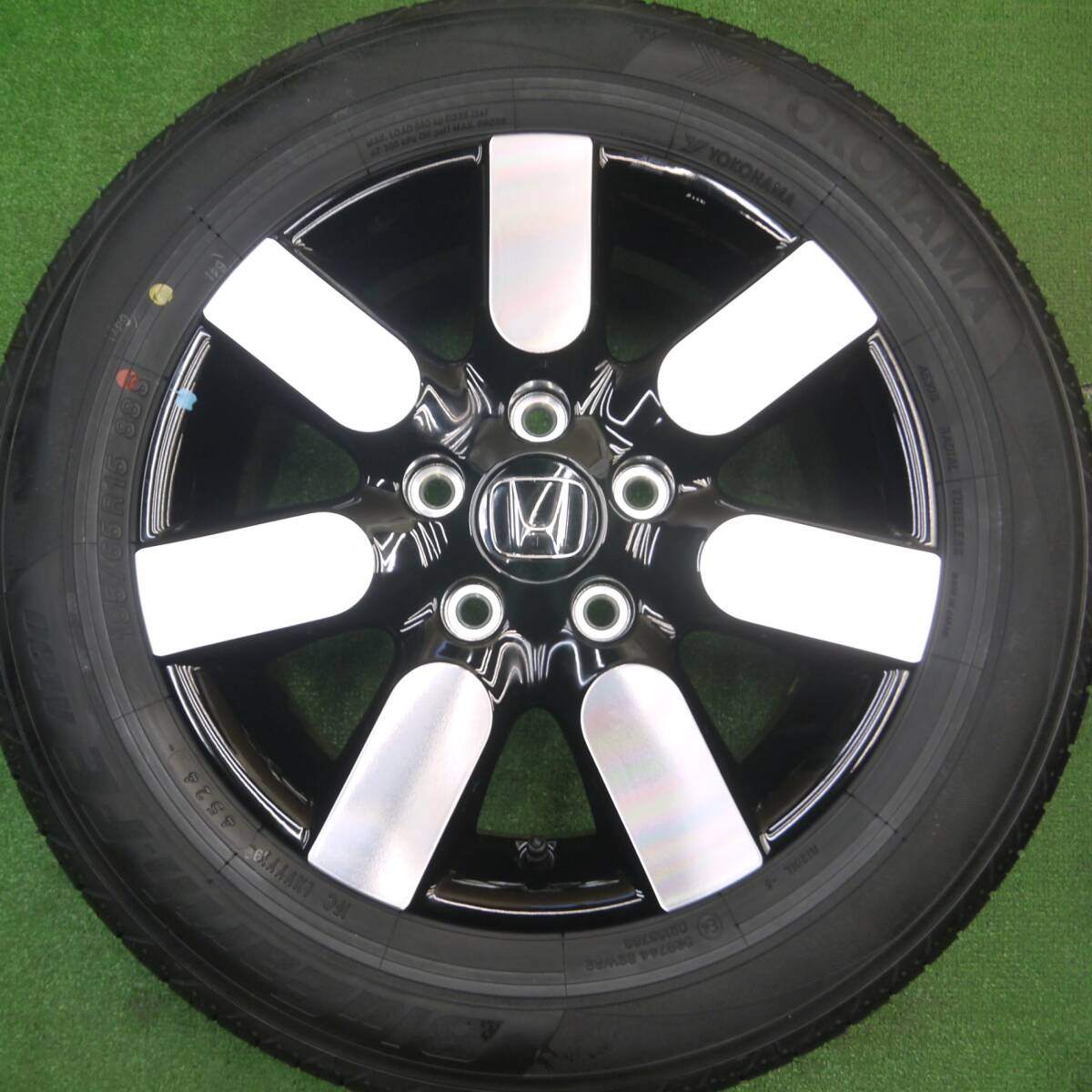 新車外し！24年★ホンダ フリード エアー AIR EX 純正 185/65R15 ヨコハマ BluEarth-FE AE30 15インチ PCD114.3/5H★4121312Hノ