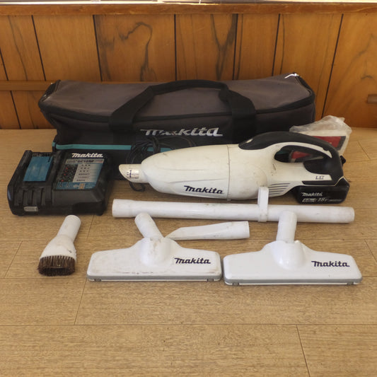 [送料無料] ★マキタ makita 充電式クリーナ CL180FD　バッテリ BL1860B　急速充電器 DC18RF　他 各種 付属品　セット★