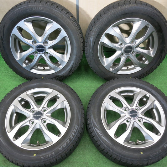 [送料無料] バリ溝！キレイ！8.5分★スタッドレス 155/65R14 ブリヂストン ブリザック VRX BALMINUM バルミナ 14インチ PCD100/4H★5010405NJス