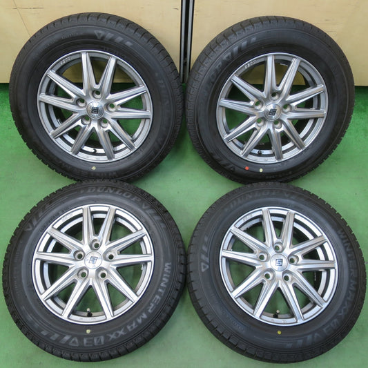 バリ溝！23年！キレイ！ほぼ10分★スタッドレス 195/65R15 ダンロップ ウインターマックス 03 SEIN ザイン 15インチ PCD114.3/5H★5050210イス