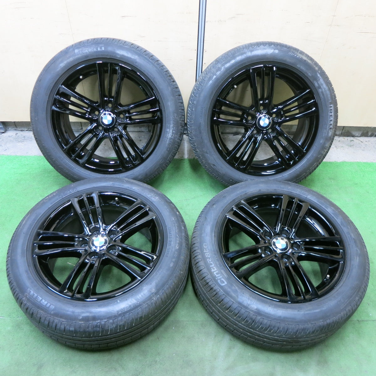 バリ溝！キレイ！9.5分★BMW X3 F25 純正 245/50R18 ピレリ Cinturato P7 ランフラット 18インチ PCD120/5H★6012603ナノ