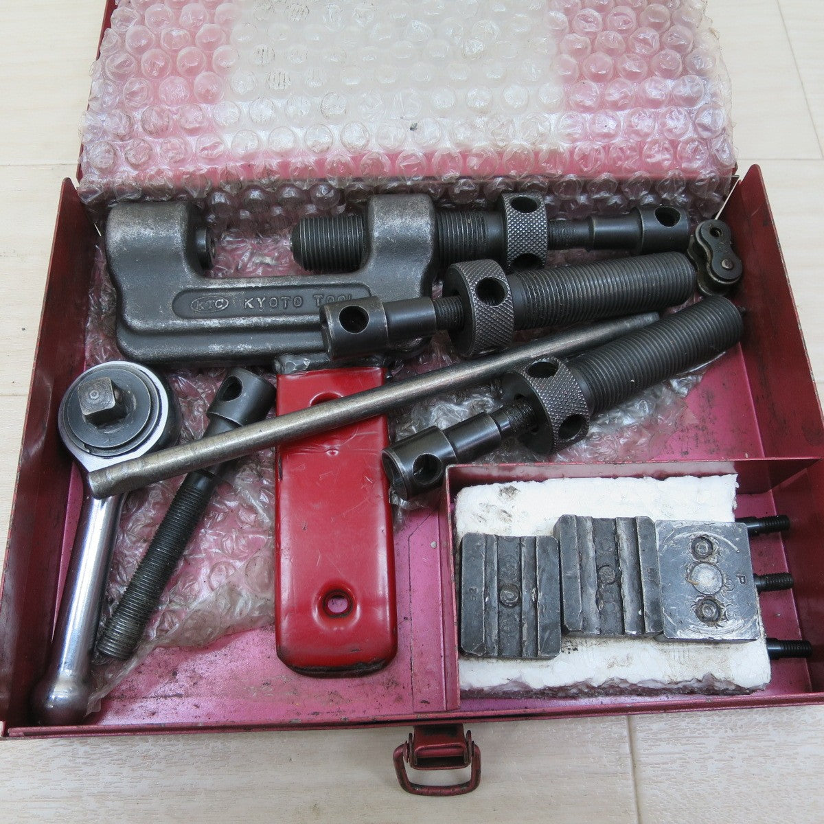 ☆KTC ドライブ チェーン ツール セット No. CAU11 オートバイ バイク メンテナンス 工具 道具☆