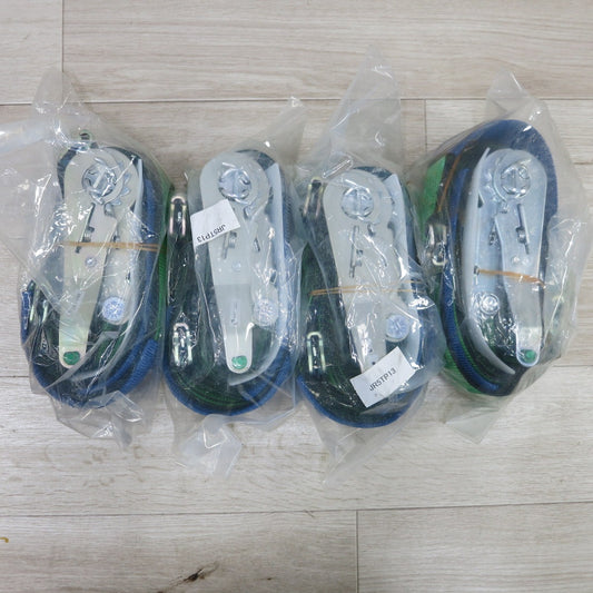 [送料無料] 未使用！4個セット◆allsafe ベルトラッシング JR5TP13 荷締 運搬 輸送 ラチェット式 オールセーフ◆