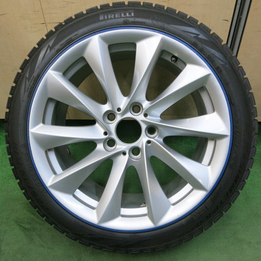 バリ溝！キレイ！8.5分！1本★BMW F30 F31 3シリーズ 純正 225/45R18 スタッドレス ピレリ アイスアシンメトリコ プラス 18インチ PCD120/5H★5030401ナス