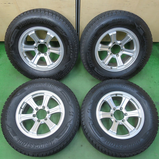 バリ溝 23年 綺麗 9.5分★KEELER スタッドレス 265/65R17 ブリヂストン ブリザック DM-V3 キーラー PCD139.7/6H★5040608IMノ