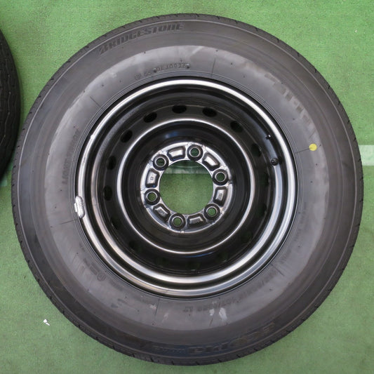 新車外し!26年◎トヨタ ハイエース 純正 スチール 195/80R15 107/105S ブリヂストン エコピア RD613 15インチ PCD139.7/6H◎6091908NJノ