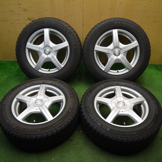超バリ溝！22年！ほぼ10分★スタッドレス 195/65R15 ミシュラン X-ICE SNOW JOKER ジョーカー 15インチ PCD100 114.3/5H マルチ★5050707Hス