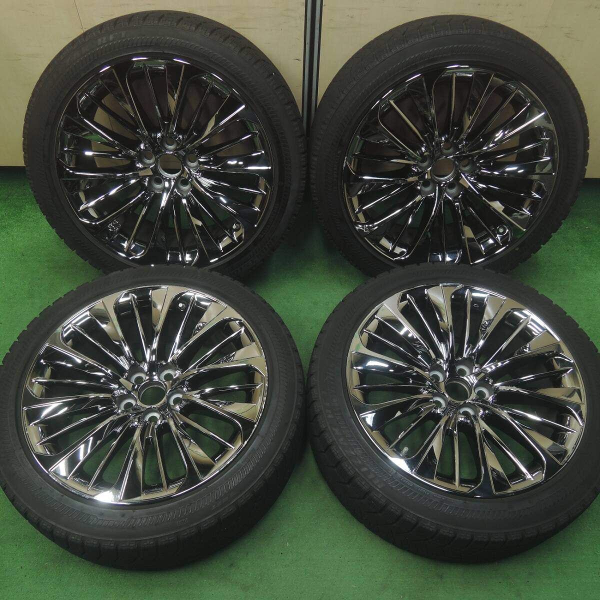 センサー付 バリ溝 21年 9.5分★レクサス LS 純正 OP 245/45R20 スタッドレス ブリヂストン RFT PCD120/5H★4071601SYス