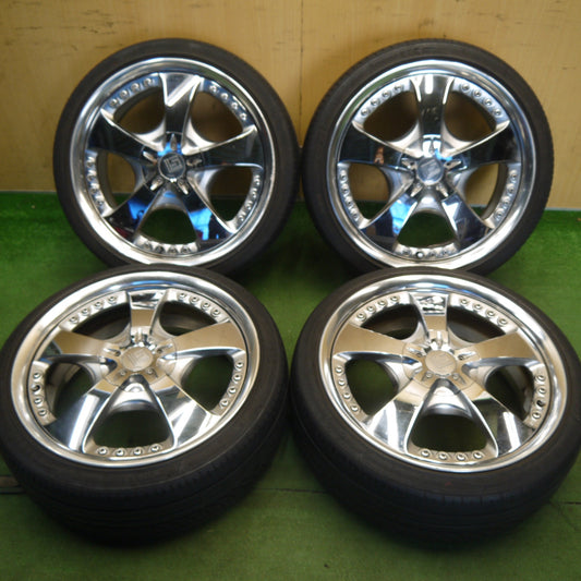 4本価格★WORK LS105 195/40R17 ナンカン AS-1 ワーク 17インチ PCD100/4H★6060904Hノ