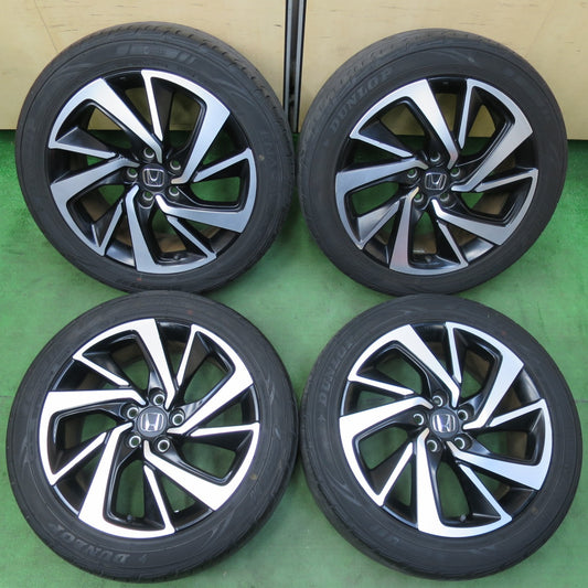 [送料無料] バリ溝！キレイ！9.5分★ホンダ RU ヴェゼル RS 純正 225/50R18 ダンロップ エナセーブ EC503 18インチ PCD114.3/5H★5012510イノ