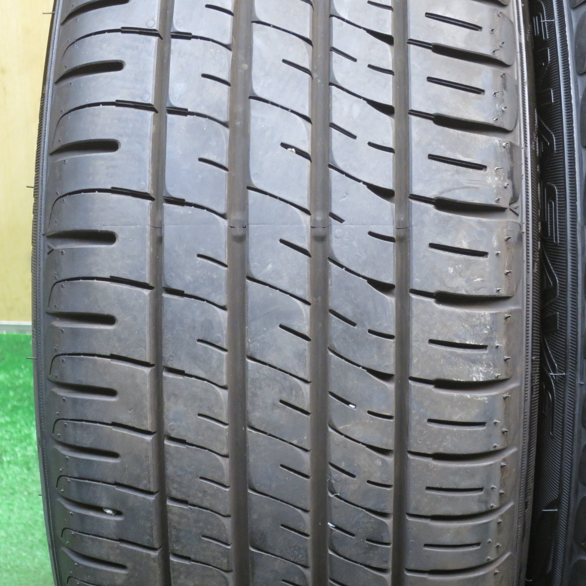 バリ溝！24年！9.5分◎トヨタ 50系 エスティマ 純正 215/55R17 セイバーリング SL201 ダンロップ エナセーブ EC204 17インチ PCD114.3/5H◎6060202NKノ