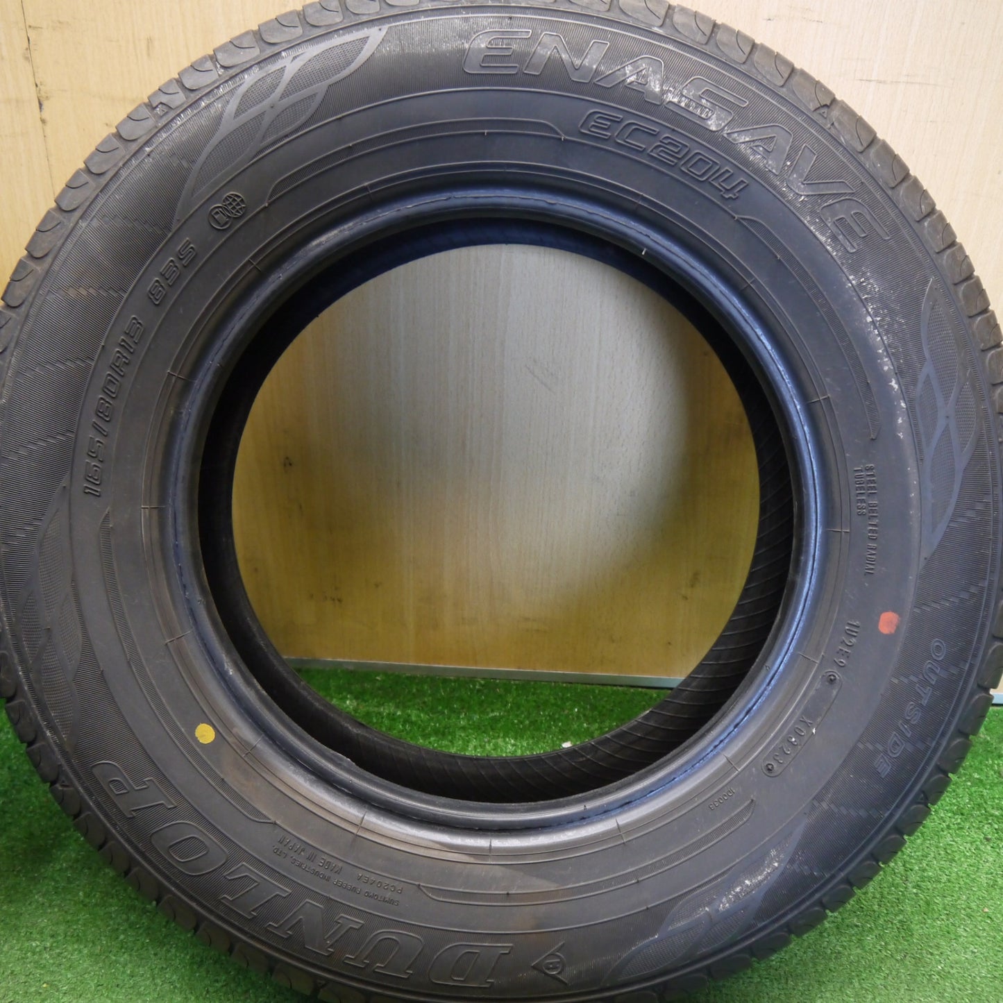 バリ溝！23年！8.5分★165/80R13 ダンロップ エナセーブ EC204 タイヤ 13インチ カリーナ カローラ サクシード スプリンター プロボックス 等★6051103Hノタ