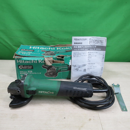 [送料無料] ☆日立 100mm 電子 ディスクグラインダ G10VE 電動 工具 HITACHI 研摩 研磨 機 切断 研削 コード式☆