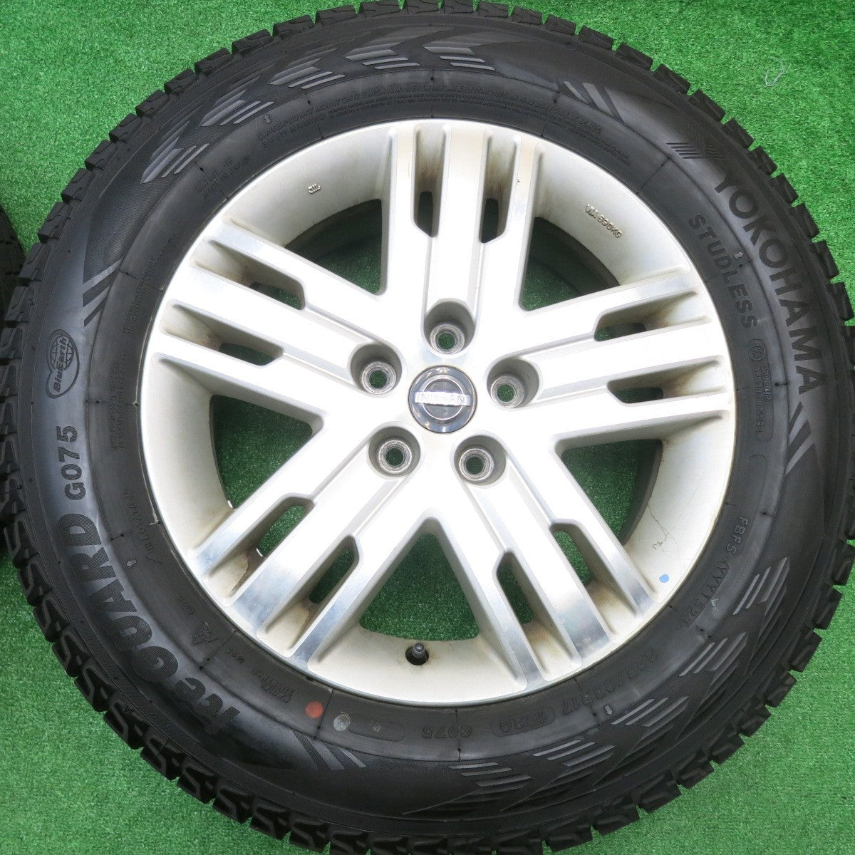 バリ溝！23年！9.5分★日産 プレサージュ AUTECH 純正 225/65R17 スタッドレス ヨコハマ アイスガード G075 オーテック 17インチ PCD114.3/5H★5101803HAス