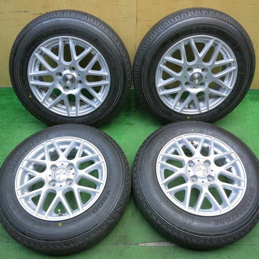 バリ溝！24年！9.5分★155/80R14 88/86N ブリヂストン V600 D.O.S. GaviaL DOS 14インチ PCD100/4H★5032902NJノ