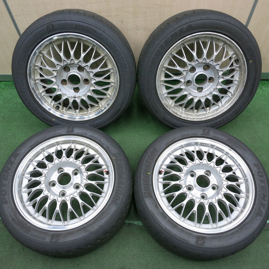 *送料無料* 4本価格！23年★日産 セドリック 純正 BBS CG19 205/50R16 ブリヂストン ポテンザ RE-71RS 16インチ PCD114.3/5H★4042801HAノ