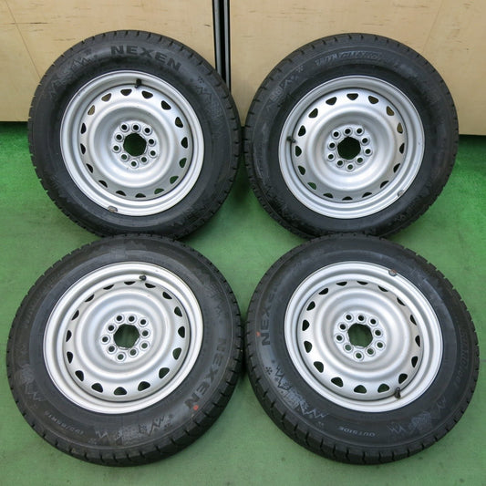 超バリ溝！ほぼ10分★スタッドレス 195/65R15 ネクセン ウィンガード アイス2 スチール ホイール 15インチ PCD100 114.3/5H マルチ★5022609SYス