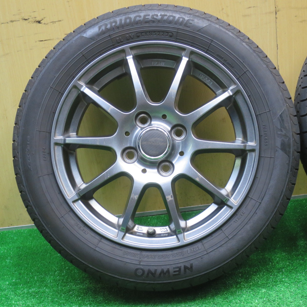4本価格！23年★155/65R14 ブリヂストン NEWNO SCHNEIDER ATECH シュナイダー 14インチ ニューノ PCD100/4H★5101101NJノ