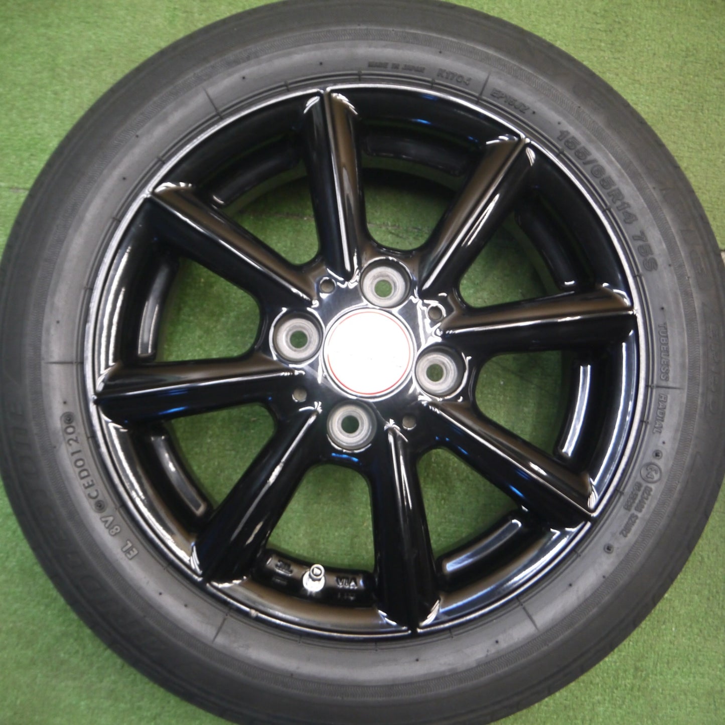 [送料無料] キレイ★Lehrmeister PREMIX NANA 155/65R14 ブリヂストン エコピア EP150 レアマイスター プレミックス ナナ 14インチ PCD100/4H★5022801Hノ