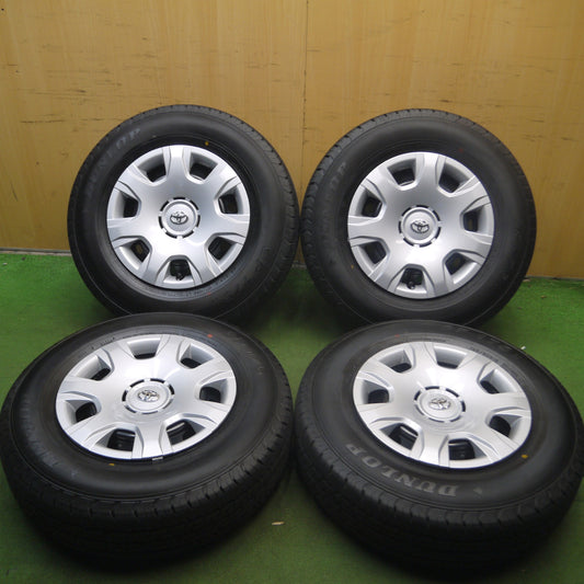 *送料無料* 新車外し！24年★トヨタ 200系 ハイエース 純正 スチール 195/80R15 107/105S ダンロップ SP175N PCD139.7/6H★4061408Hノ