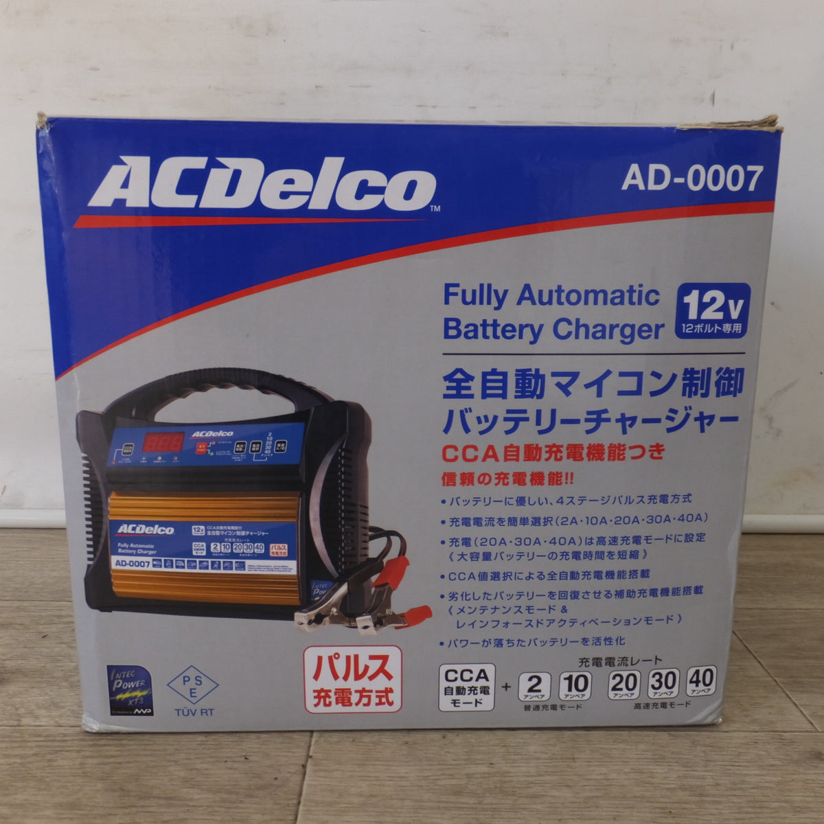 未使用★ACデルコ ACDelco 全自動マイコン制御バッテリーチャージャー AD-0007　12Vバッテリー専用★