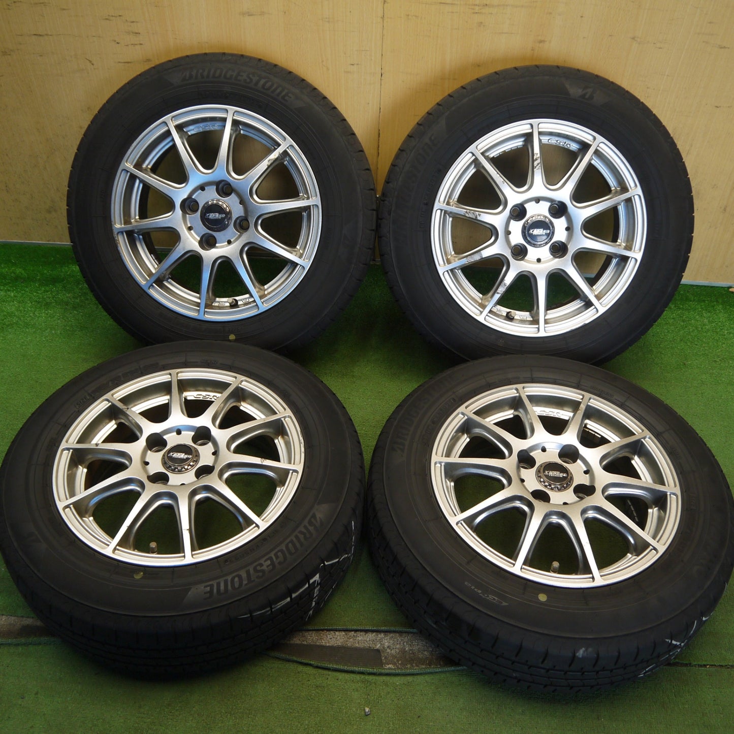 バリ溝！22年！8.5分◎165/70R14 ブリヂストン NEWNO X CROSS SPEED PREMIUM クロススピード ニューノ 14インチ PCD100/4H◎6080704Hノ