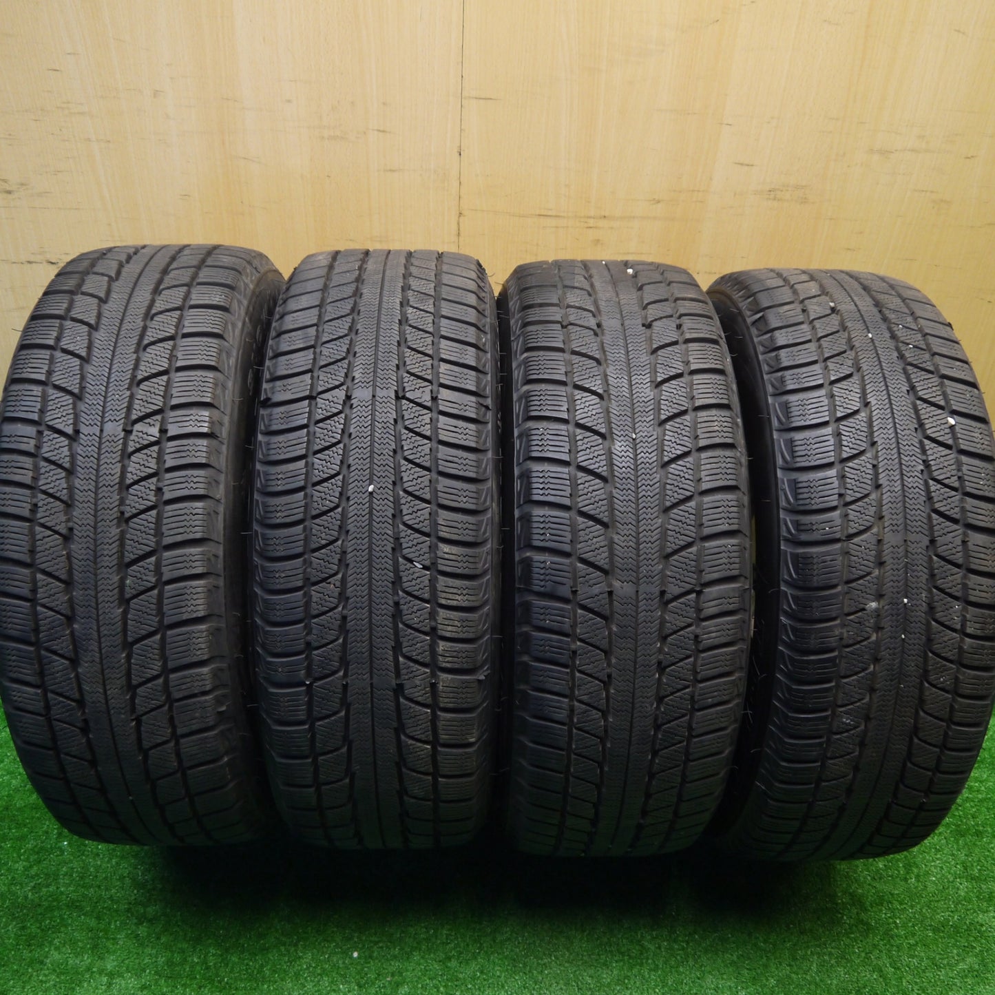 バリ溝！21年！9.5分★スバル フォレスター STi 純正 ENKEI 225/55R17 スタッドレス トライアングル SNOW LION 17インチ エンケイ PCD100/5H★5101004Hス