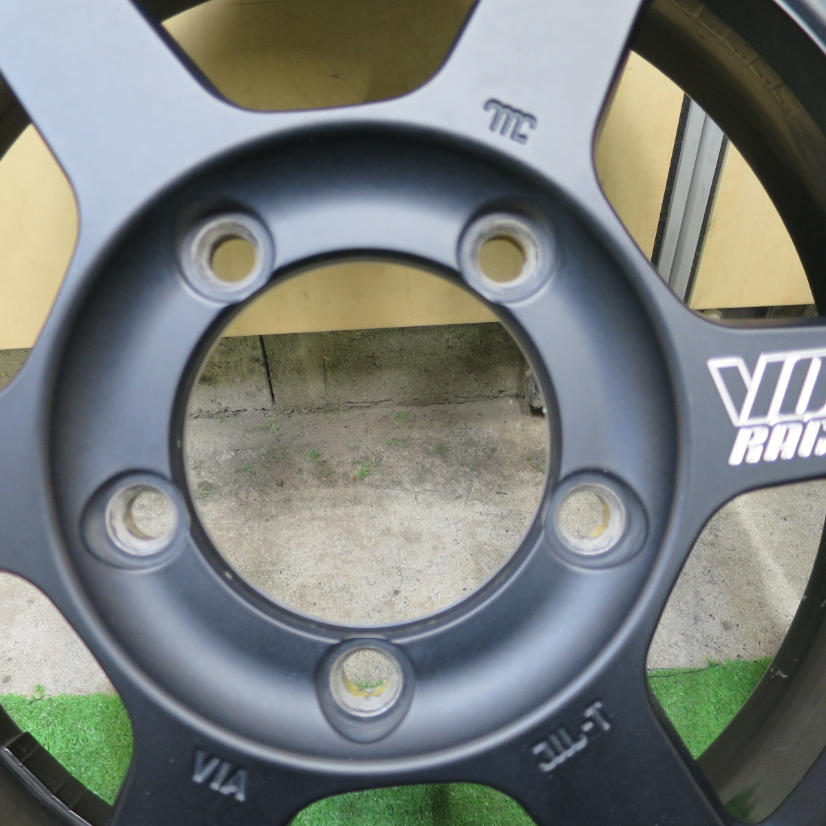 希少！キレイ★RAYS TE37X PM VOLK RACING マットブラック 16インチ ホイール レイズ ボルク レーシング 16×5.5JJ PCD139.7/5H★6031802NGホ